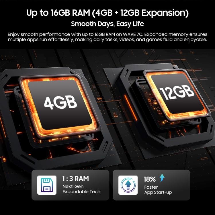 Blackview WAVE 7C, 4GB+128GB, 6.56 inch Android 16 Unisoc UMS312 Tiger T310 Quad Core, Network: 4G, OTG, 4GB+128GB - Image 18