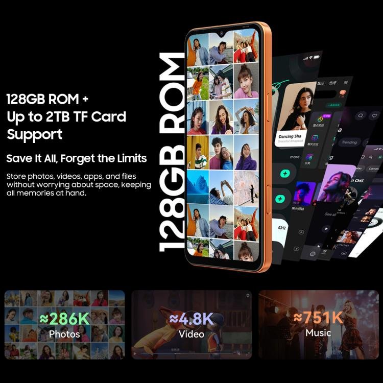 Blackview WAVE 7C, 4GB+128GB, 6.56 inch Android 16 Unisoc UMS312 Tiger T310 Quad Core, Network: 4G, OTG, 4GB+128GB - Image 19