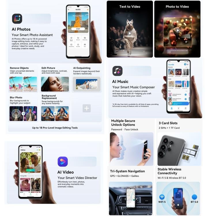 Blackview WAVE 10C, 4GB+128GB, 6.88 inch Android 16 Unisoc UMS312 / T310 Octa Core, Network: 4G, OTG, WAVE 10C, 4GB+128GB - Image 14