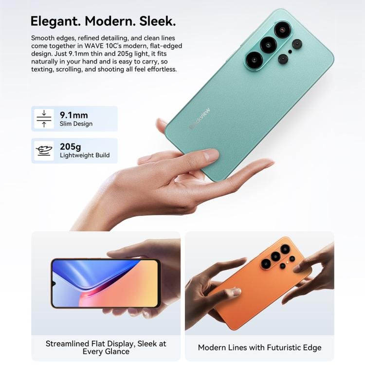 Blackview WAVE 10C, 4GB+128GB, 6.88 inch Android 16 Unisoc UMS312 / T310 Octa Core, Network: 4G, OTG, WAVE 10C, 4GB+128GB - Image 6