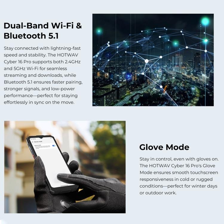 HOTWAV Cyper 16 Pro Rugged Phone, 8GB+512GB, 6.6 inch Android 15 MediaTek MT6789H Helio G100 Octa, Network: 5G, OTG, NFC - Image 29