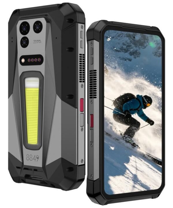 Unihertz 8849 Tank 5 Projector Rugged Phone, 18GB+512GB, Side Fingerprint, Night Vision, 6.73 inch Android 16 MediaTek MT6989 Dimensity 9400e Octa Core, Network: 5G, NFC, Tank 5 18GB+512GB