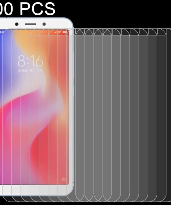 100PCS 9H 2.5D Tempered Glass Film for Xiaomi Redmi 6A