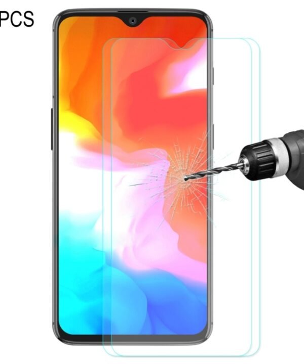 2 PCS ENKAY Hat-prince 0.26mm 9H  2.5D Curved Edge Tempered Glass Film for OnePlus 6T & 7