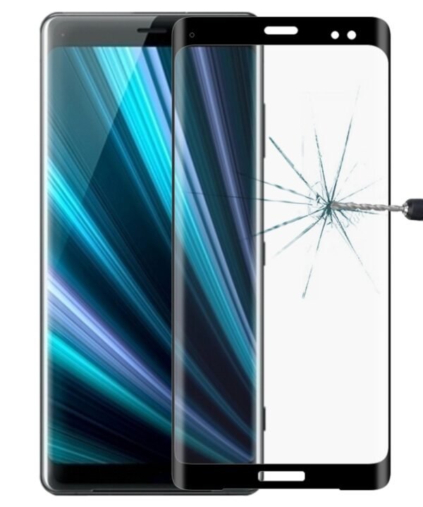 0.3mm 9H Surface Hardness 3D Curved Edge Full Screen Tempered Glass Film for Sony Xperia XZ3, For Sony Xperia XZ3 (0.3mm)(1 PC), For Xperia XZ3(1 PC)