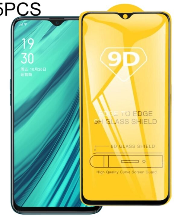 25 PCS For OPPO Reno2 F 9D Full Glue Full Screen Tempered Glass Film