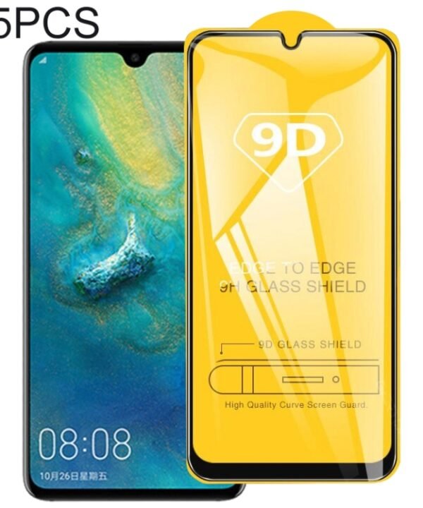 25 PCS For Huawei Nova 5T 9D Full Glue Full Screen Tempered Glass Film