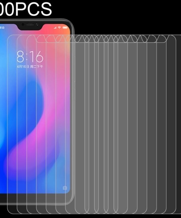 100 PCS 0.26mm 9H Surface Hardness 2.5D Curved Edge Tempered Glass Film for Xiaomi Redmi Note 6 Pro