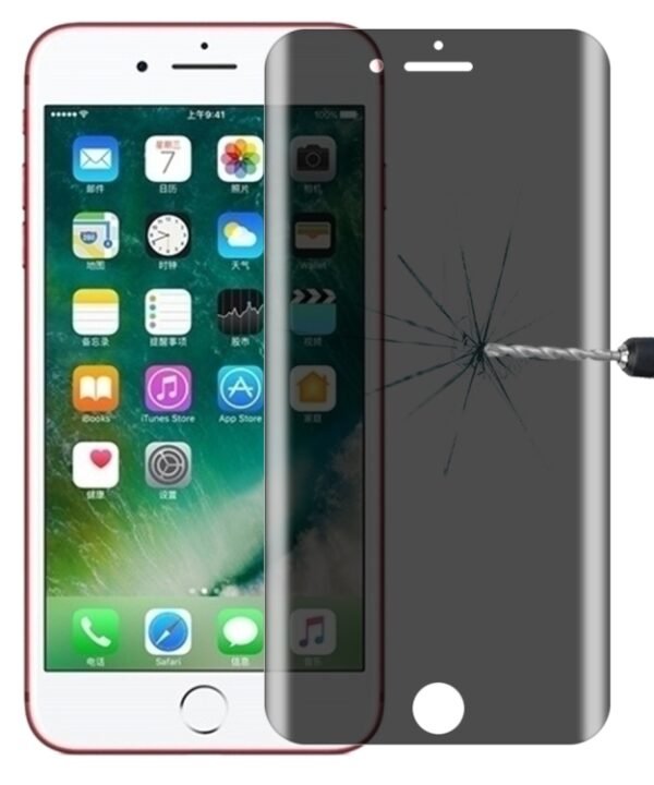 0.4mm 9H Surface Hardness 180 Degree Privacy Anti Glare Screen Protector for iPhone 7 Plus / 8 Plus