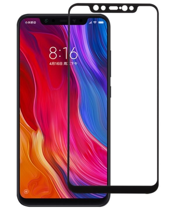 0.26mm 9H 2.5D Tempered Glass Film for Xiaomi Mi 8, For Mi 8(Black)