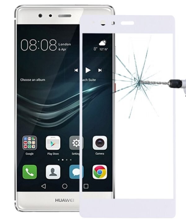 For Huawei  P9 Plus 0.26mm 9H Surface Hardness Explosion-proof Silk-screen Tempered Glass Full Screen Film