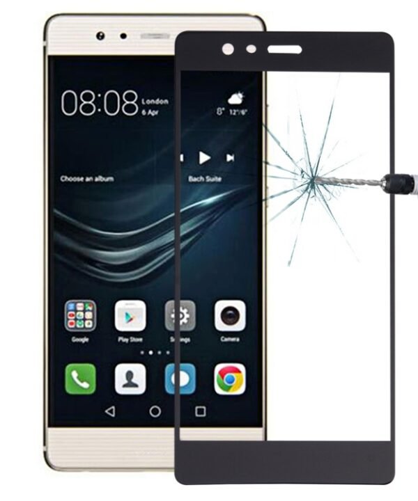 For Huawei  P9 0.26mm 9H Surface Hardness Explosion-proof Silk-screen Tempered Glass Full Screen Film