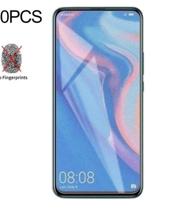50 PCS Non-Full Matte Frosted Tempered Glass Film for Huawei Y9 Prime(2019) / P Smart Z, No Retail Package