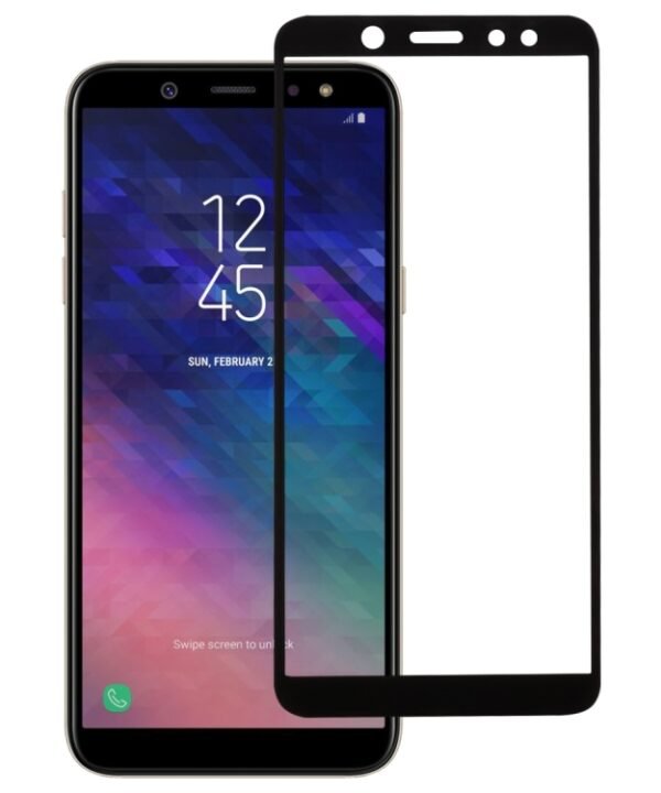 Full Glue Full Cover Screen Protector Tempered Glass film for Galaxy A6+ (2018)