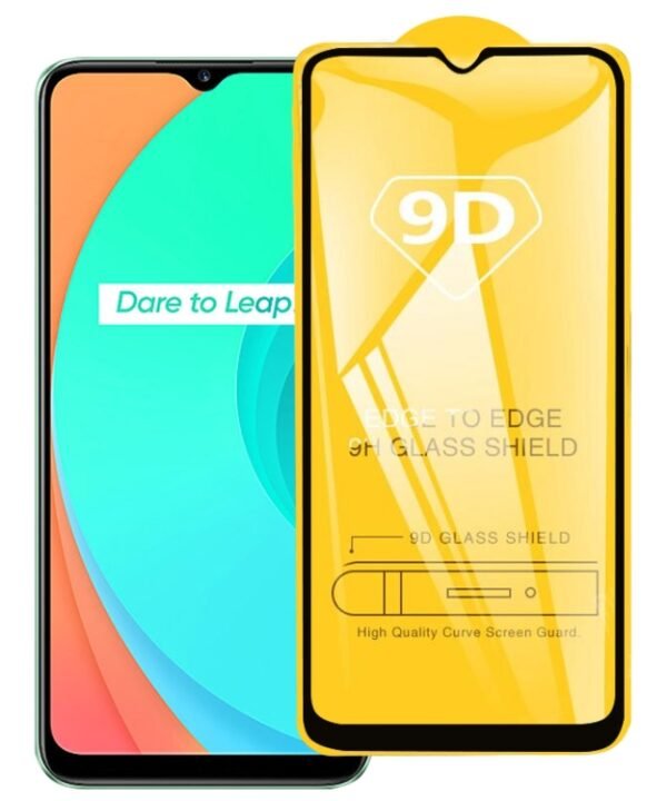 For Realme C11 / vivo Y56 9D Full Glue Full Screen Tempered Glass Film