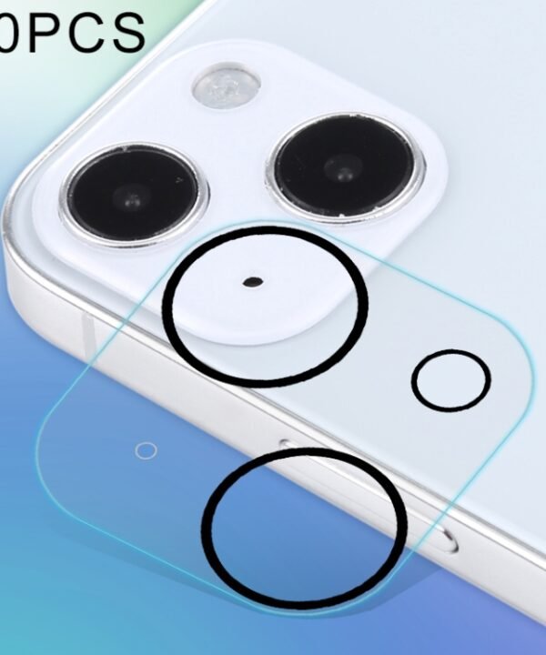 For iPhone 13 mini 50pcs HD Anti-glare Rear Camera Lens Protector Tempered Glass Film