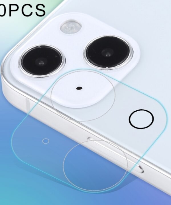 For iPhone 13 50pcs HD Rear Camera Lens Protector Tempered Glass Film