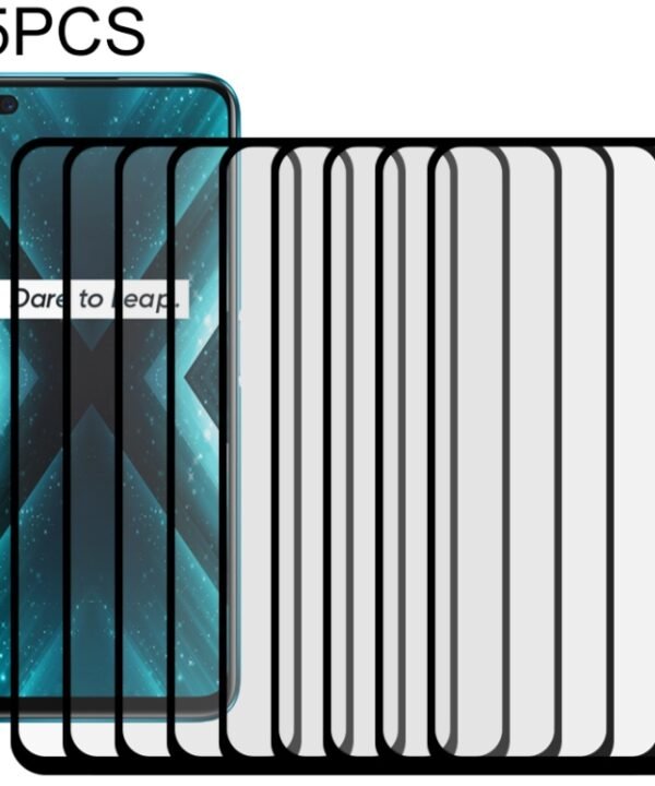For OPPO Realme X3 25 PCS Full Glue Full Screen Tempered Glass Film