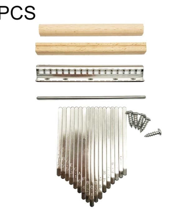 2 PCS 17 Tone Thumb Piano Keys Kalimba Pick Accessories Kit