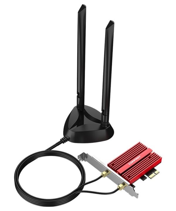 COMFAST CF-AX210 PLUS 5374Mbps Tri-band + Bluetooth 5.2 Wireless WiFi6E PCI-E Network Card