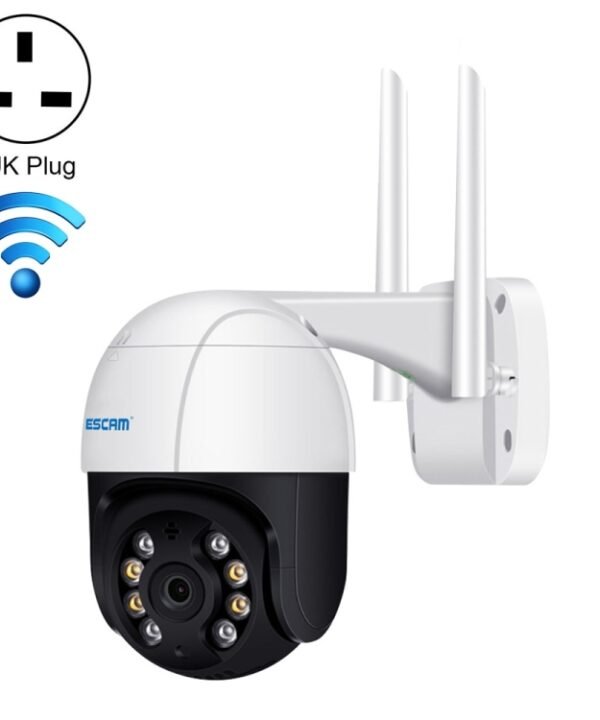 ESCAM QF218 1080P Pan / Tilt AI Humanoid Detection IP66 Waterproof WiFi IP Camera, Support ONVIF / Night Vision / TF Card / Two-way Audio, US Plug, NC1228AU, NC1228EU, NC1228UK, NC1228US