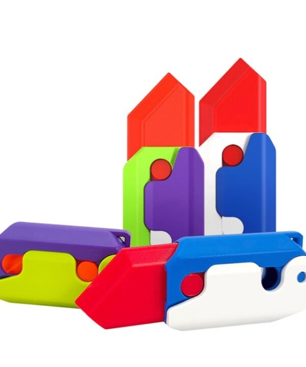 3D Decompression Toy Gravity Luminous Carrot Knife, Colors Shipped Randomly