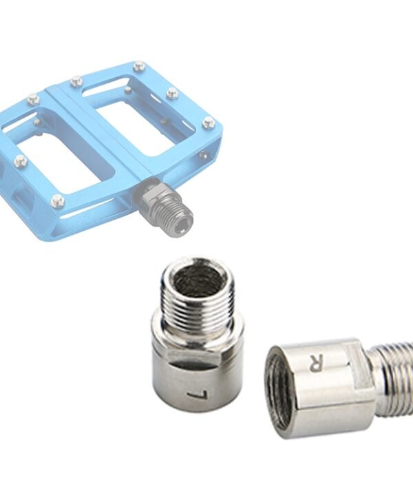 QL1 One Pair Steel Bike Pedal Spacer Extenders Bicycle Pedal Spacers for 9/16 inch Threaded Pedals