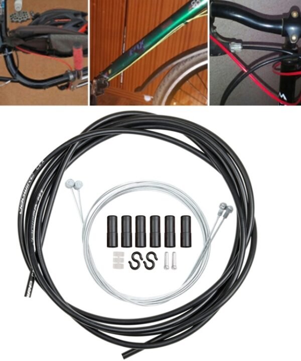 Universal Bicycle Brake Cable Tube Set, Black, Orange, Green, Grey, Blue, Red, White, Yellow