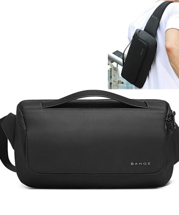 BANGE Sports Leisure Chest Bag Business Waist Bag Trendy Fashion Messenger Bag Shoulder Bag