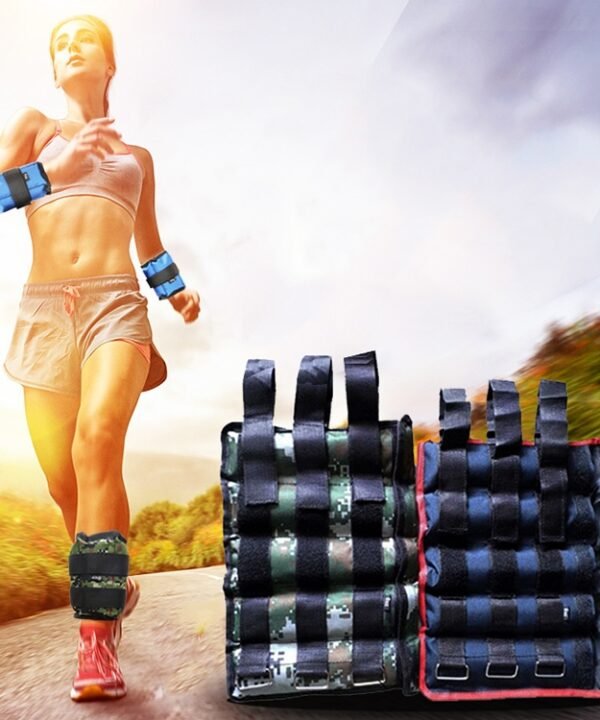 A Pair of Selling Fitness Loading Equipment Ankle Weights Gaiter Sandbags, Adjustable Invisible Running Sports Sandbags, Weight: 10kg