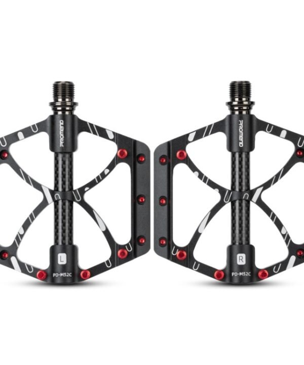 PROMEND PD-M52C 1 Pair Bicycle Aluminum Alloy + Carbon Fiber Tube Bearing Pedals, PD-M52C