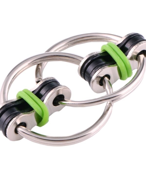4pcs Key Ring Tri-Spinner Anti Anxiety EDC Toy for Autism ADHD
