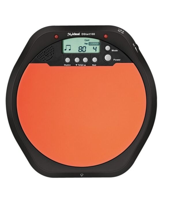 Electronic Dumb Combat Board Trainer Drum Exercise Metronome DS100(Black+Orange)