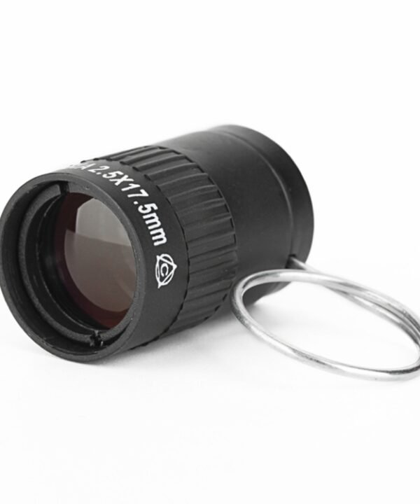 2.5x17.5mm Mini Pocket Miniature Telescope with Finger Buckle, 2.5x17.5 Black, 2.5x17.5 Gold