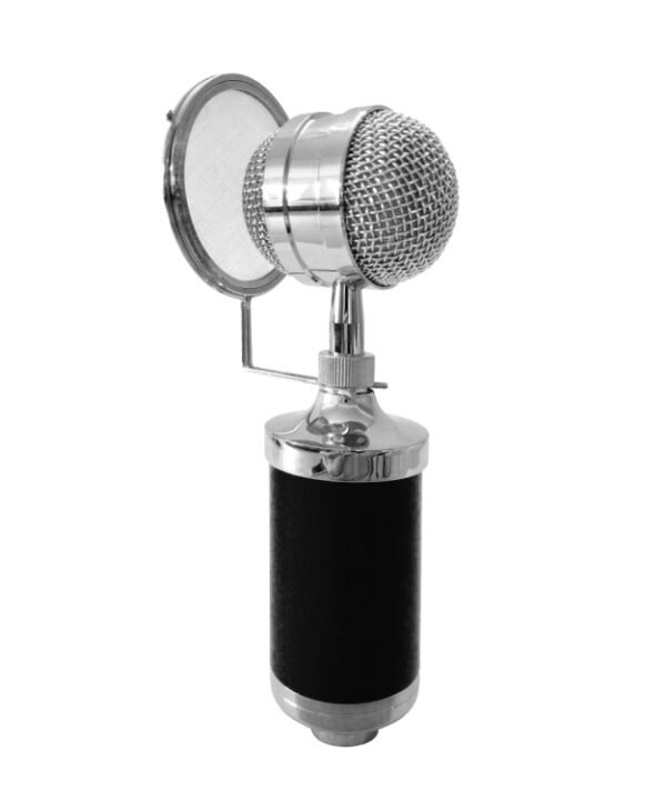 3000 Home KTV Mic Condenser Sound Recording Microphone with Shock Mount & Pop Filter for PC & Laptop, 3.5mm Earphone Port, Cable Length: 2.5m