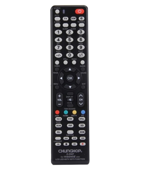 CHUNGHOP E-H907 Universal Remote Controller for HISENSE LED LCD HDTV 3DTV