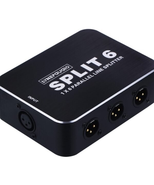 B866 1 XLR Split Horizontal Parallel Distributor, 1 Input and 6 Output