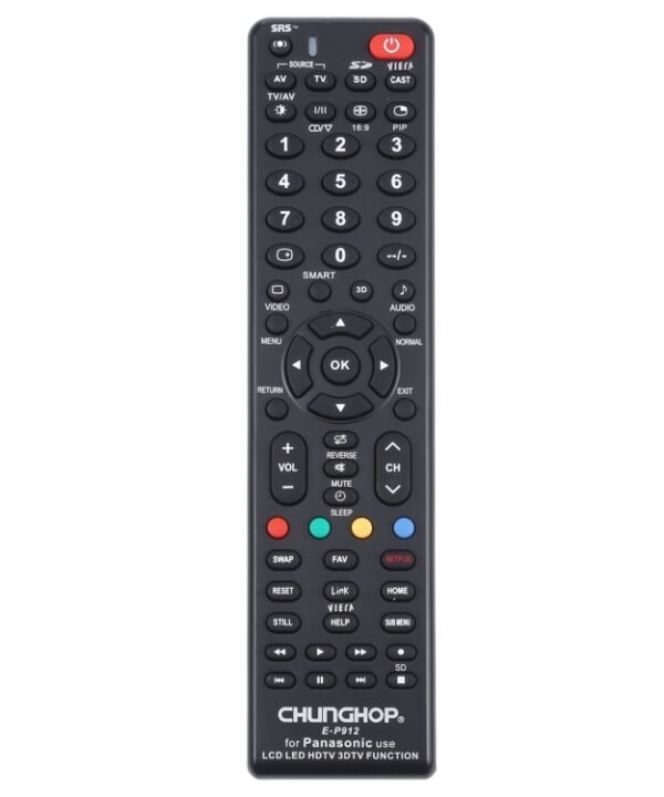 CHUNGHOP E-P912 Universal Remote Controller for PANASONIC LED TV / LCD TV / HDTV / 3DTV