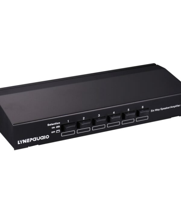 LINEPAUDIO B898 Six-way Stereo Loudspeaker / Amplifier Comparator Bidirectional Selective Switch Switcher