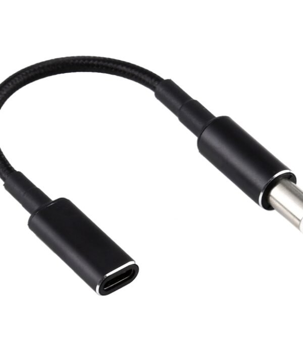 PD 100W 18.5-20V 7.4 x 0.6mm to USB-C / Type-C Adapter Nylon Braid Cable for Dell