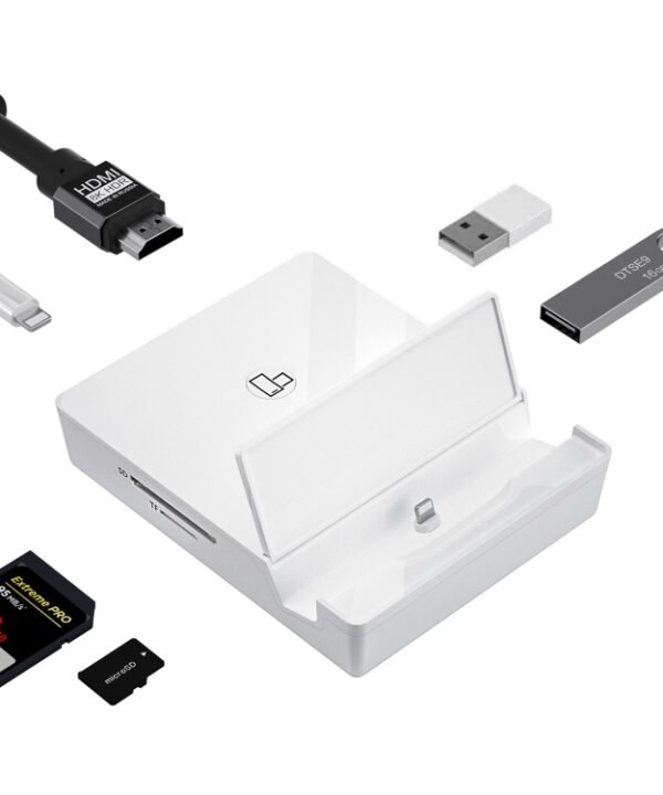 THT-020-1 Multi-functional HD Display Screen Converter with Charging Base