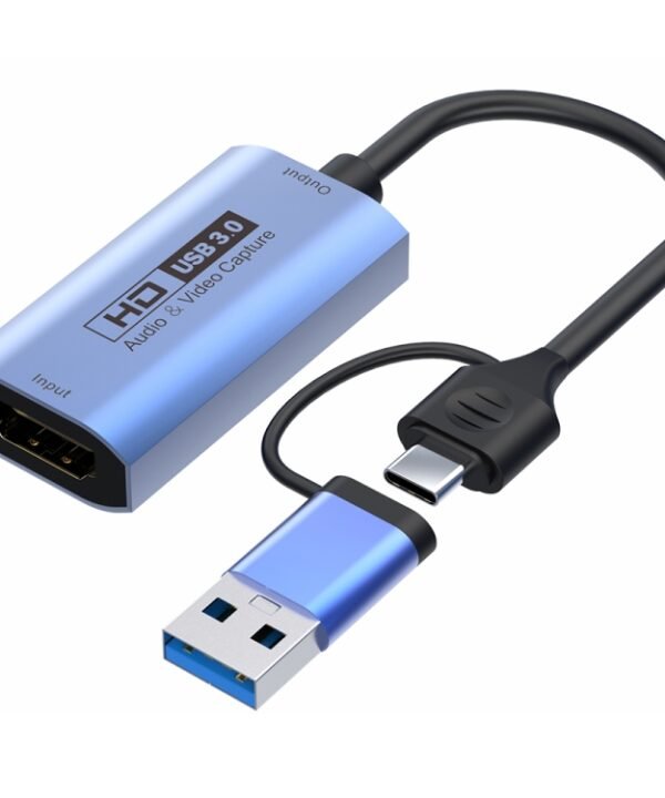 Z29C HDMI/F Female to USB-C / Type-C+USB 3.0/M Male HD Video Capture Card