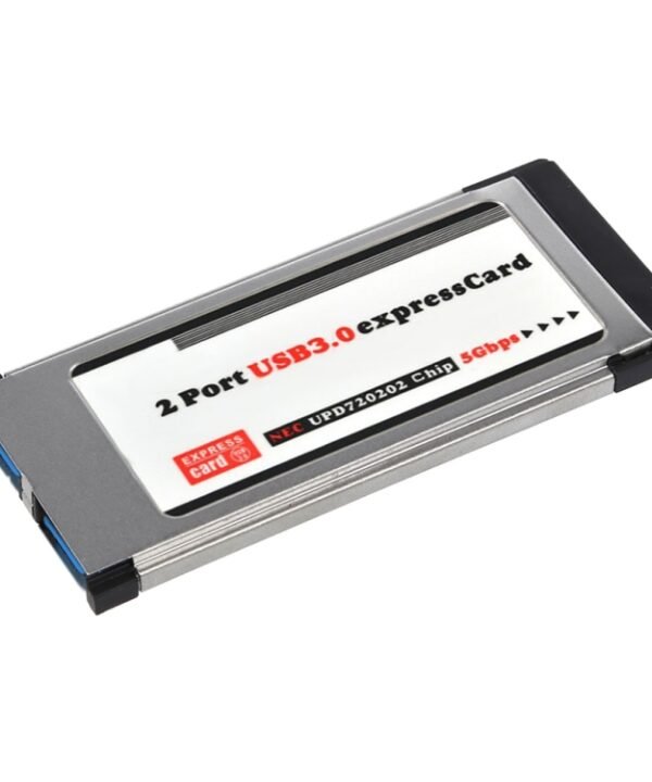 2 Ports USB 3.0 5Gbps PCI 34mm Slot Express Card for Laptop / Notebook