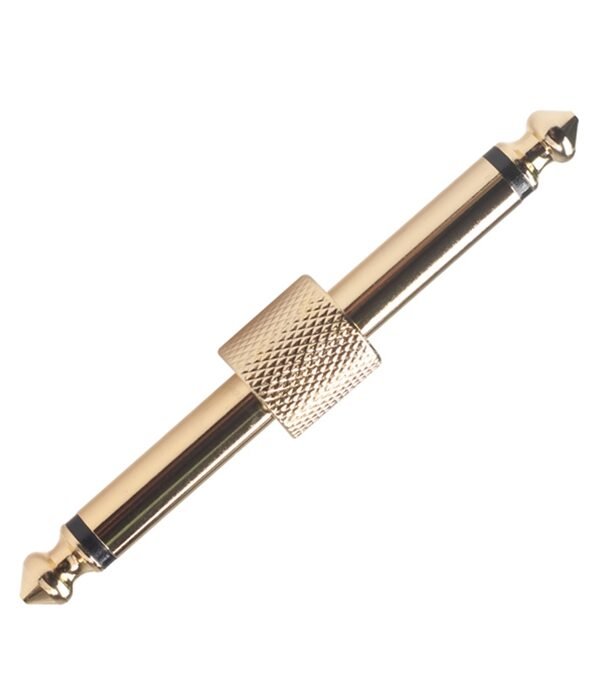 6.35mm Male to Male Guitar Effect Pedal Connector Electric Pedal Board Adapter (Deaurate)