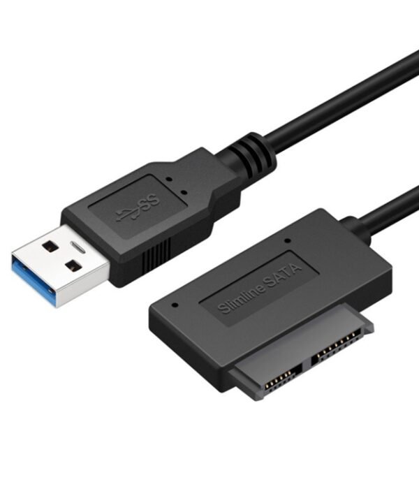Professional USB 3.0 to 7+6Pin Slimline SATA Cable Adapter Indicator