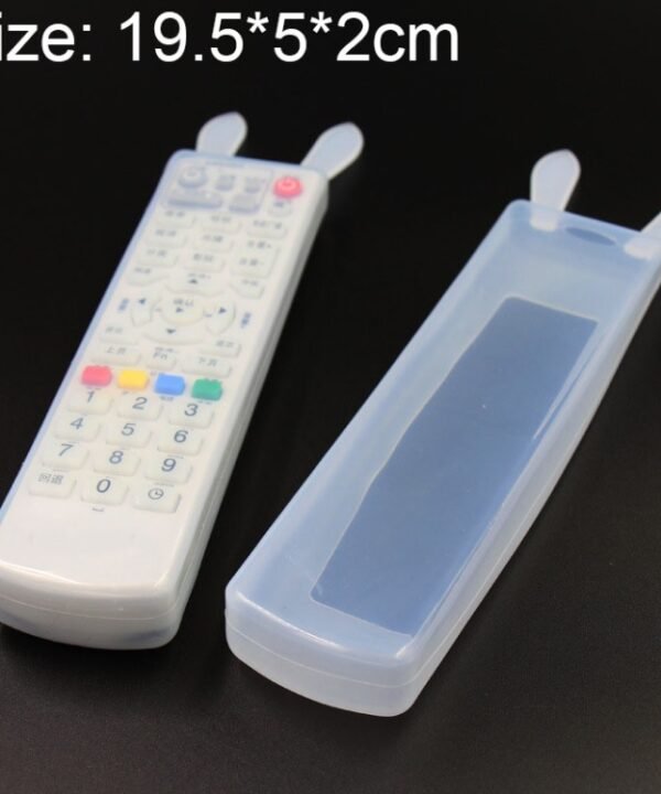 5 PCS Rabbit Design Long Air Conditioning / TV / Smart TV Box Remote Control Waterproof Dustproof Silicone Protective Cover, Size: 19.5*5*2cm