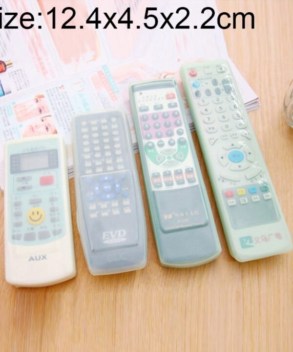 5 PCS Short Design Air Conditioning Remote Control Silicone Protective Cover, Size: 12.4*4.5*2.2cm