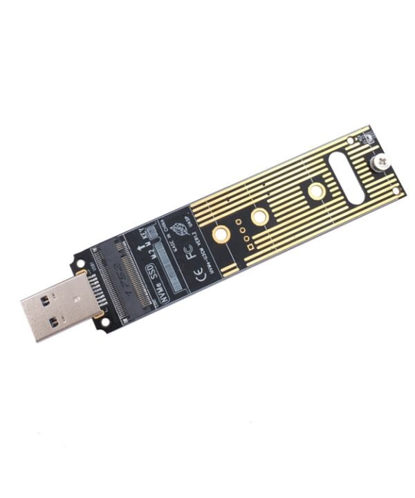 MSA7780 M.2 NVME PCI-E SSD to USB 3.1 Type-A Plug-in Adapter Card