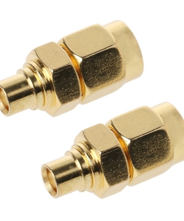 2 PCS SMA Male to MCX Female RF Coaxial Connector