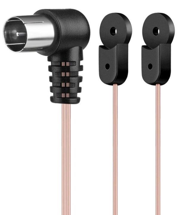 2m FM Dipole Antenna Female Plug Connector Stereo Audio Radio Receiver